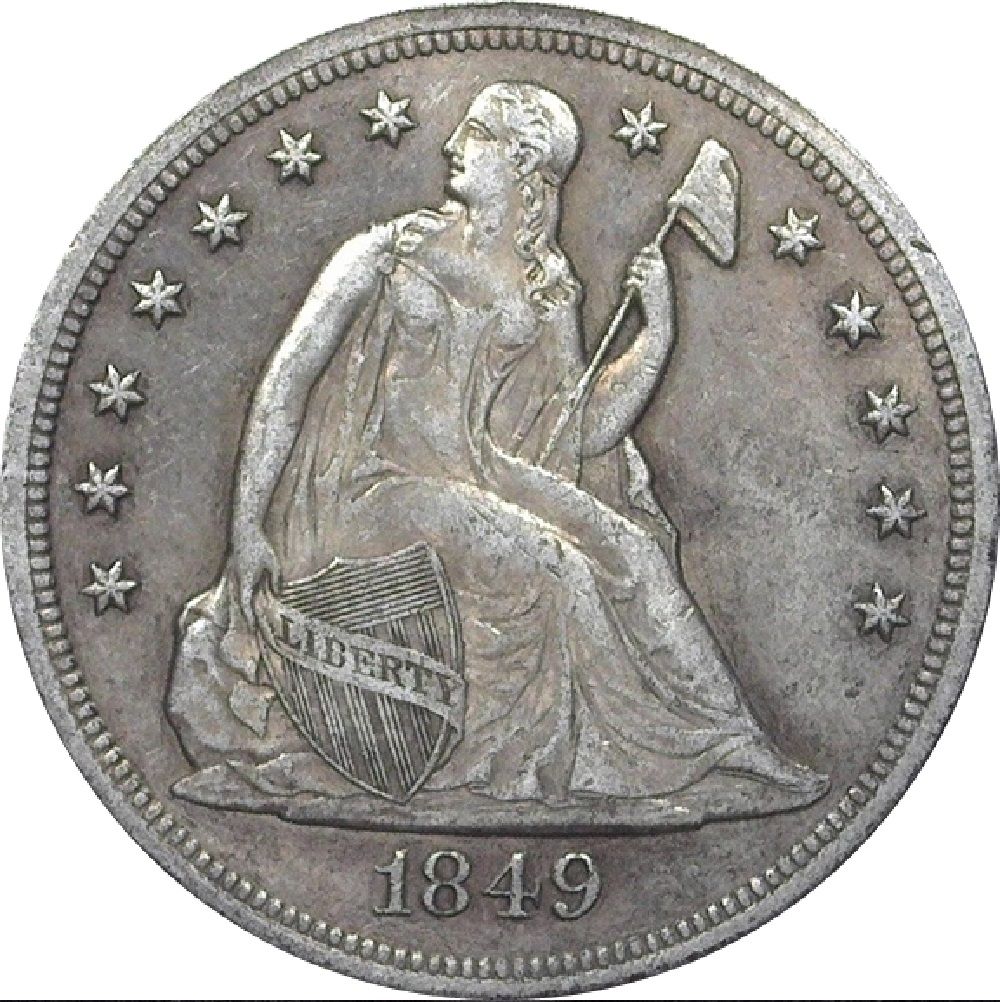 1849-Seated-Liberty-Dollar---This-One-Got-Away-:-